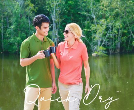 Microfibre / Quick Dry Polo T-Shirt With Collar