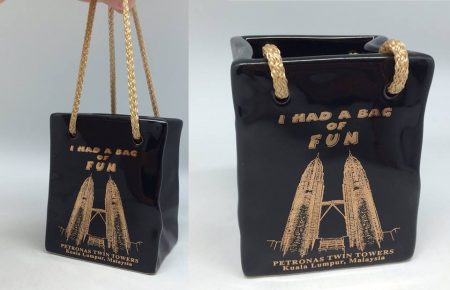 Pen Holder with Gold Printing