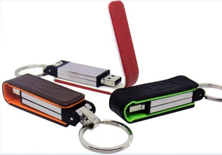 Magnetic PU Leather USB Flash Ddrive