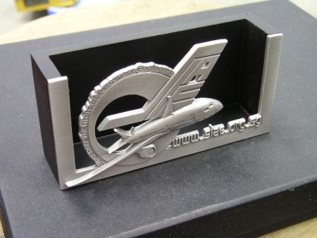 Pewter Card Holder -customized