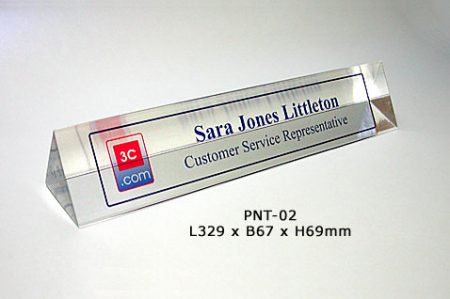 Acrylic Desktop Paper Weight - 02
