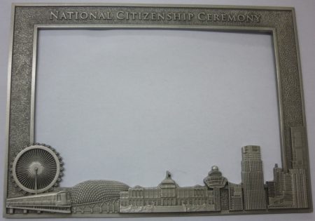 Custom made pewter photo frame 02