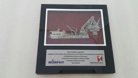 Custom made Pewter Motif in Metal Frame