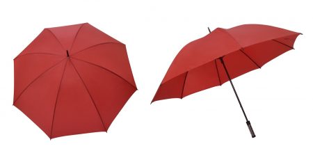 30" Nylon Taffeta Manual Umbrella- Red
