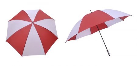 30" nylon taffeta umbrella-white & red