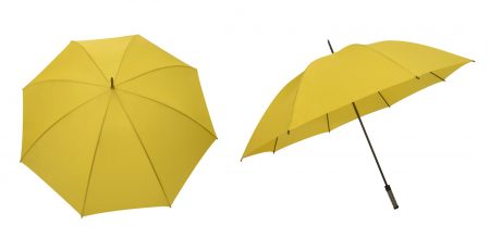 30" nylon taffeta manual umbrella - yellow