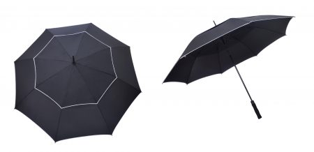 30" double layer umbrella-black