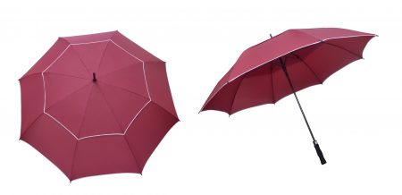 30" double layer umbrella-maroon