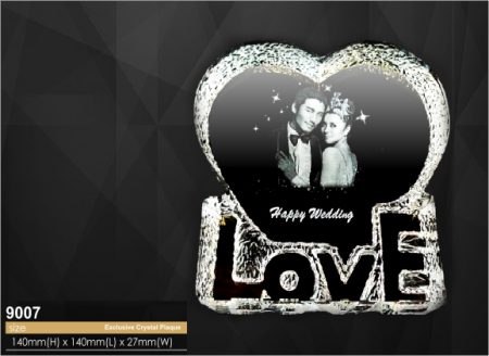 Crystal Love Plaque 9007