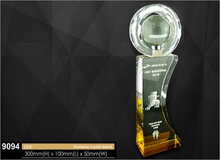 Crystal Trophy -Globe- 9094