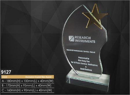 Crystal Plaque 9127