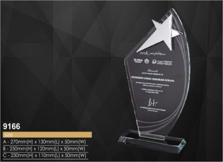 Crystal Plaque 9166