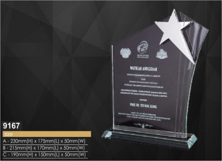 Crystal Plaque 9167