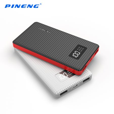 Pineng Power Bank 960- white/grey, black /red (6,000mAH)