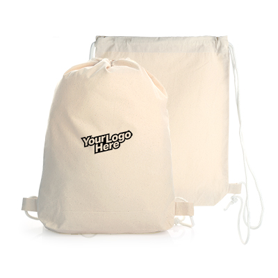 Drawstring Cotton Bag-Beige
