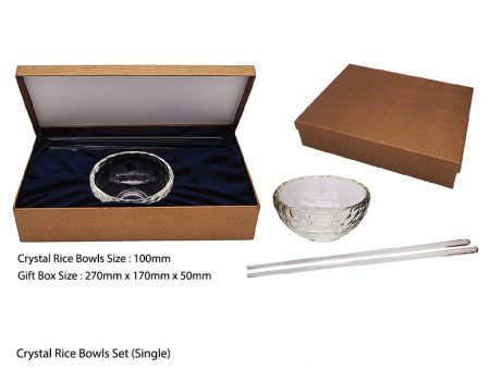 Crystal rice bowl set (1pc )