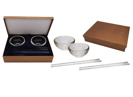 Crystal Rice Bowl Set ( 2pc set)