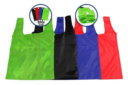 Foldable Nylon Bag with Pouch