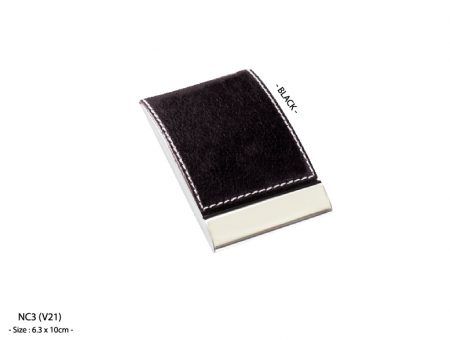 PU leather & Metal Name Card Holder