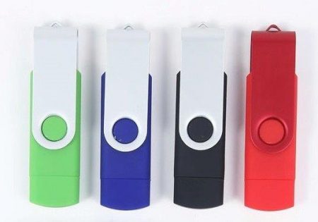 OTG USB ( 2 in 1 swivel usb)