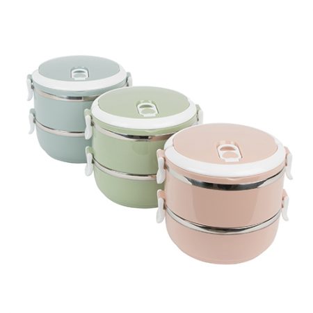 2 tier stainless steel lunch box