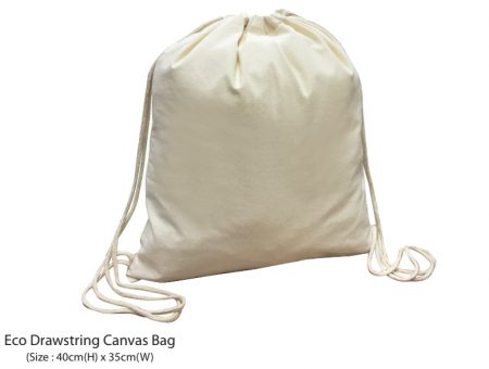 eco canvas bag / drawstring bag