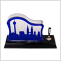 Wooden Acrylic Name Card Holder & Pen Holder 7120
