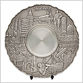 Malaysia Landmark Pewter Tray 7224