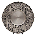 Cultural Dance Pewter Plate 7227