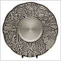 Maju Motif Pewter Plate 7228