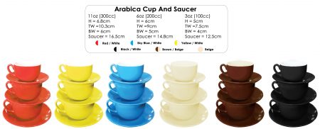 Arabica Cup and Saucer
