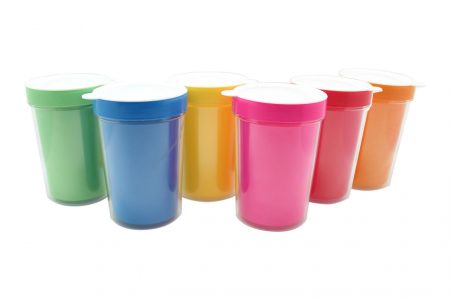 Double Wall Plastic Mug With Lid