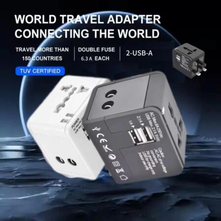 Travel Adapter with Dual USB