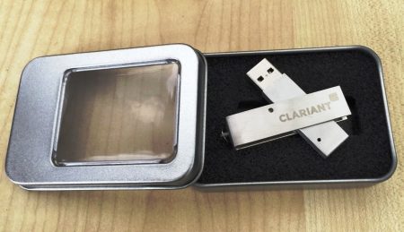 Metal USB in Tin Box