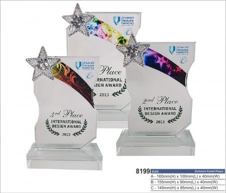 Crystal star award 8199
