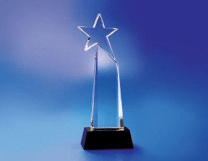 Crystal Plaque Star Award CACS611