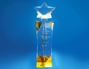 Crystal Plaque Star Award CACS928