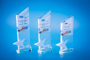 Crystal Plaque Star Award CACS932