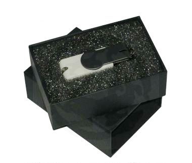 Black USB Box with die-cut foam