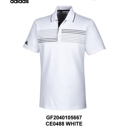 Adidas Polo Tee-White/Striped