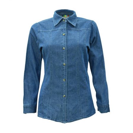 Long Sleeve Denim Shirt-Female