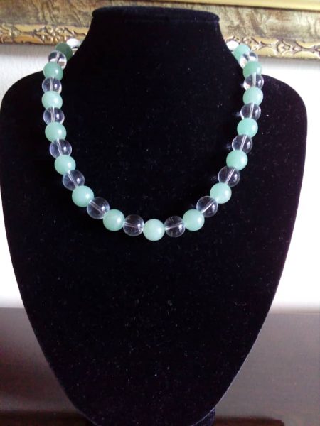 Necklace-Green Adventuring & Crystal Glass