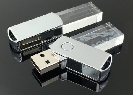 Swivel Crystal USB Flash Drive