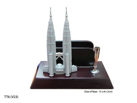 Twin Tower Desktop Pen Holder 2