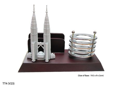 Twin Tower Pen Holder 1