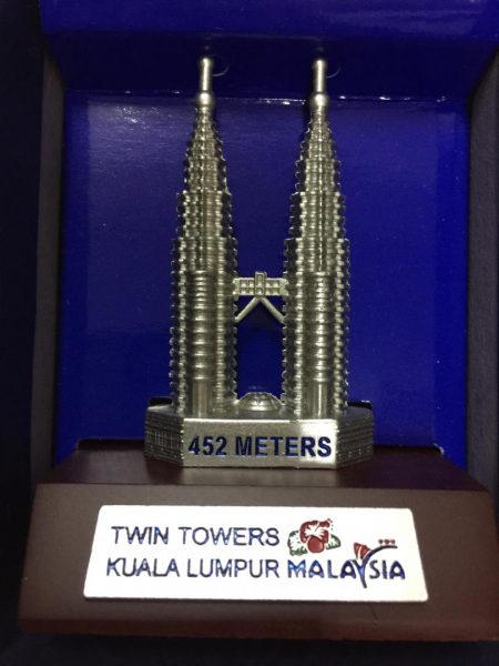 Twin Tower 3" Pewter