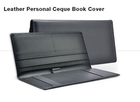 Leather Personal Cheque Book Cover