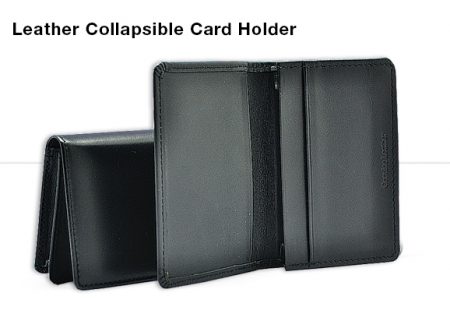 Leather Collapsible Card Holder