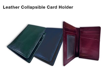 Leather Collapsible Card Holder 2