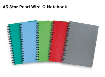 A5 Star Pearl Wire-O Notebook